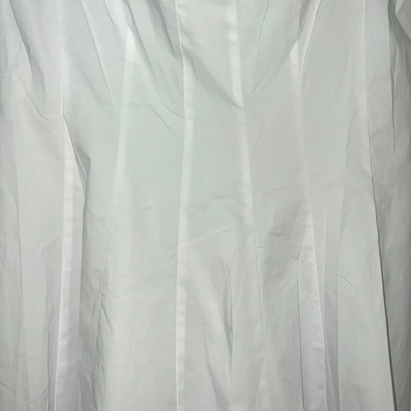 Staud Mini Wells Cotton Stretch Poplin Fit and Flare Dress - Picture 7 of 12